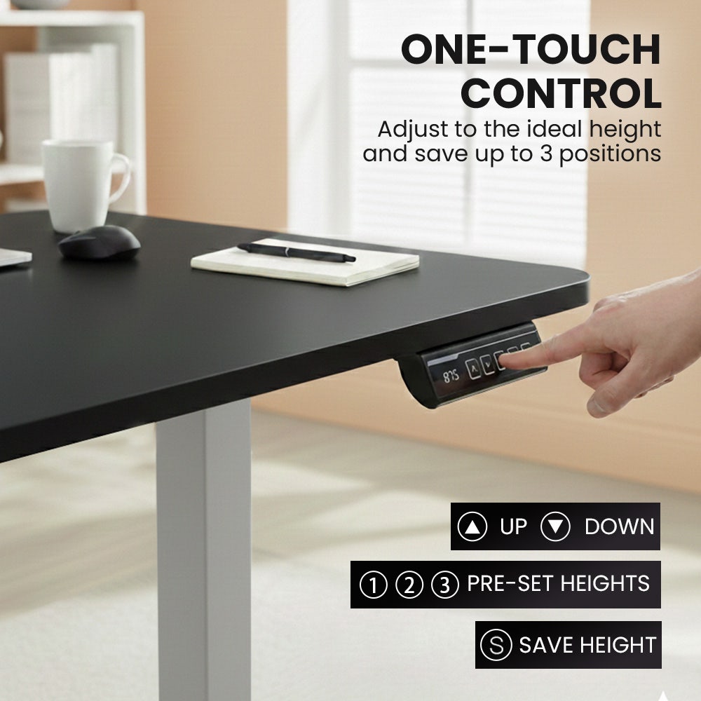 Gowrie Corner Desk, Black 160cm view 5