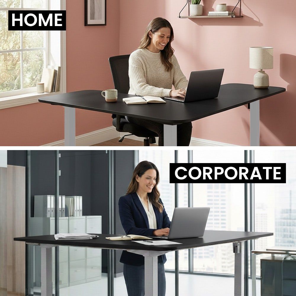 Gowrie Corner Desk, Black 160cm view 9