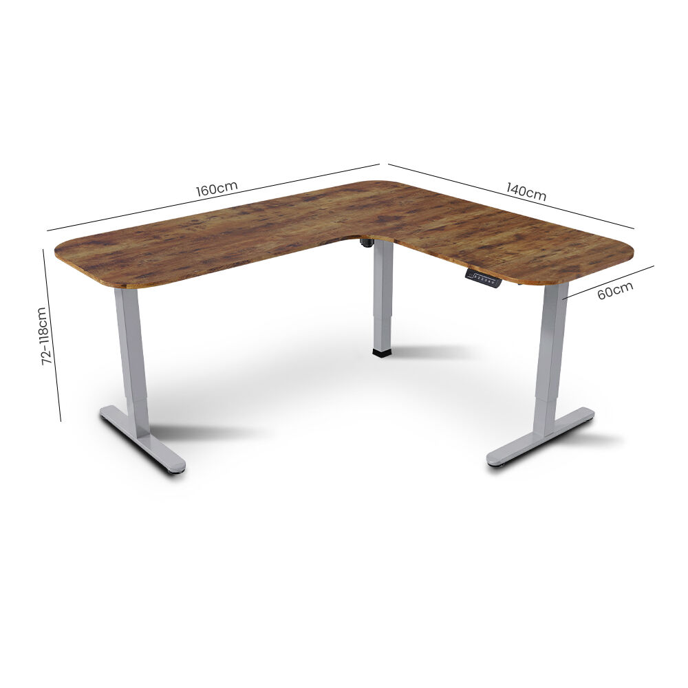 McKellar Corner Desk, Walnut 160cm