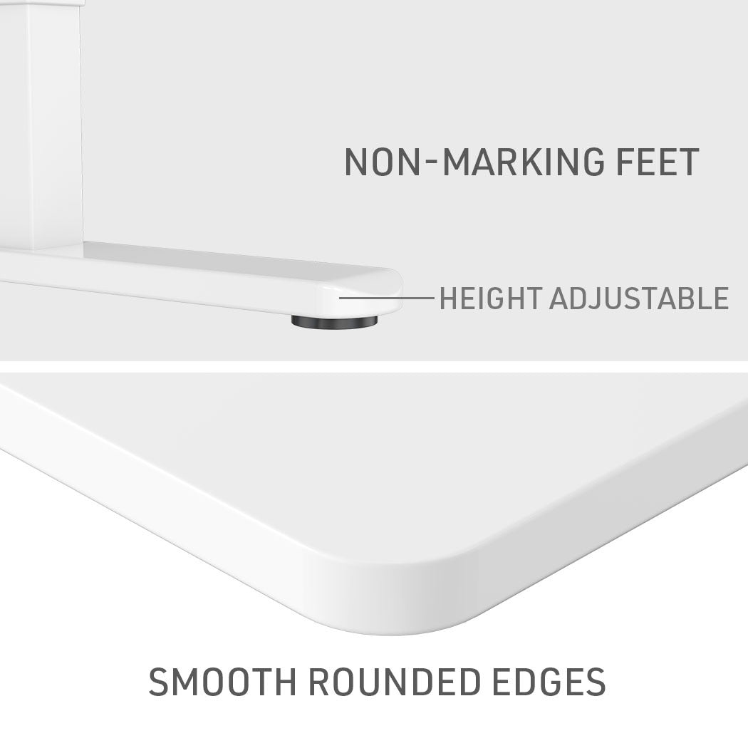 FORTIA Motorised Sit-Stand Desk 120 x 60cm Black or White — Allure Home Collections
