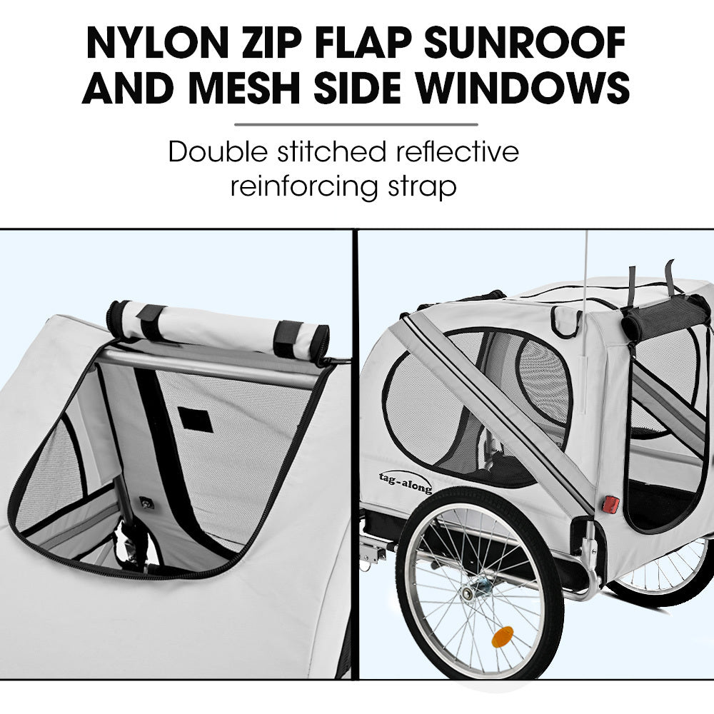 Waregem Pet and Cargo Bike Trailer, 40kg, Grey