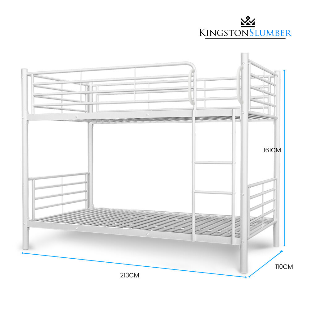 Foligno King Single Bunk Bed, White