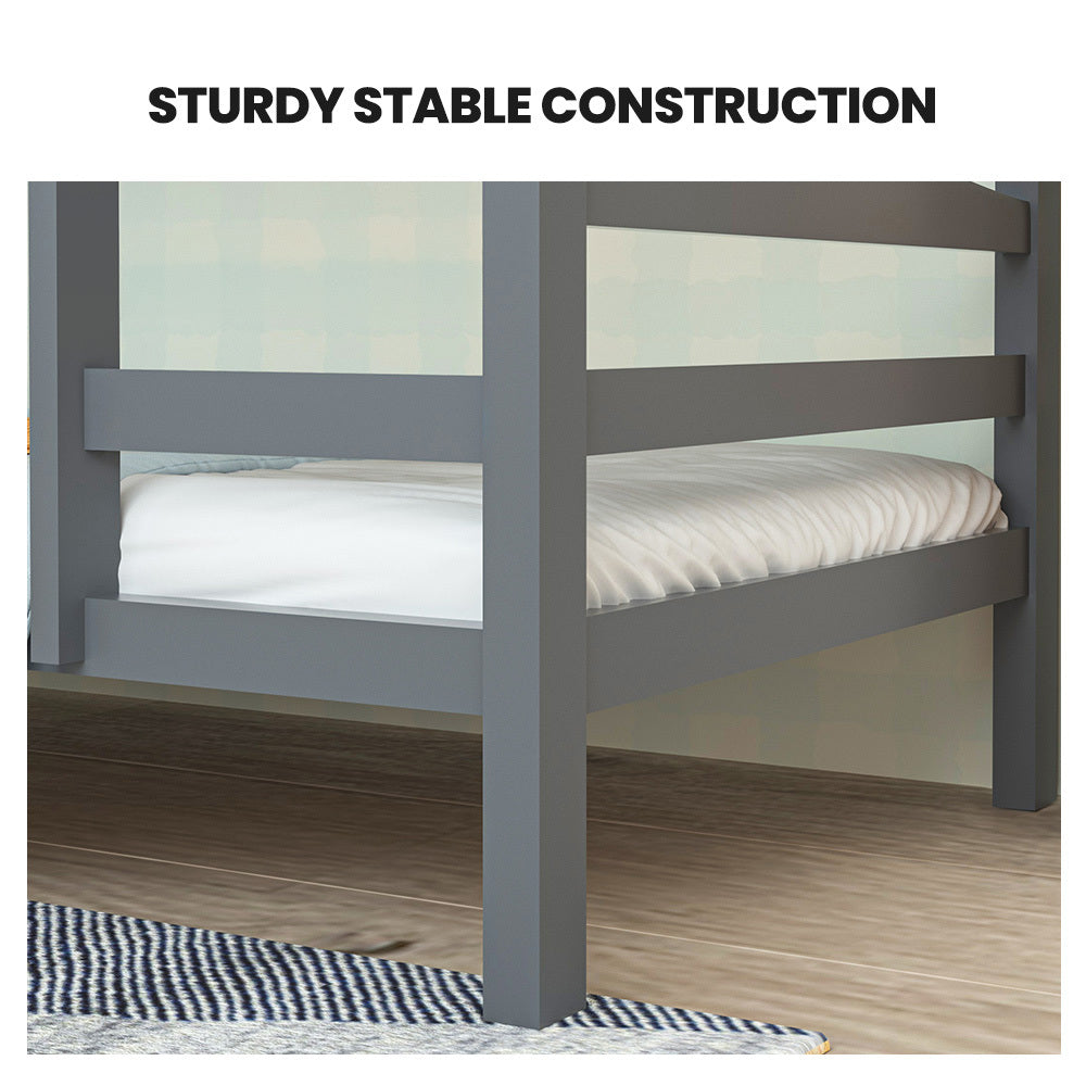 Cascia Single Bunk Bed, Grey