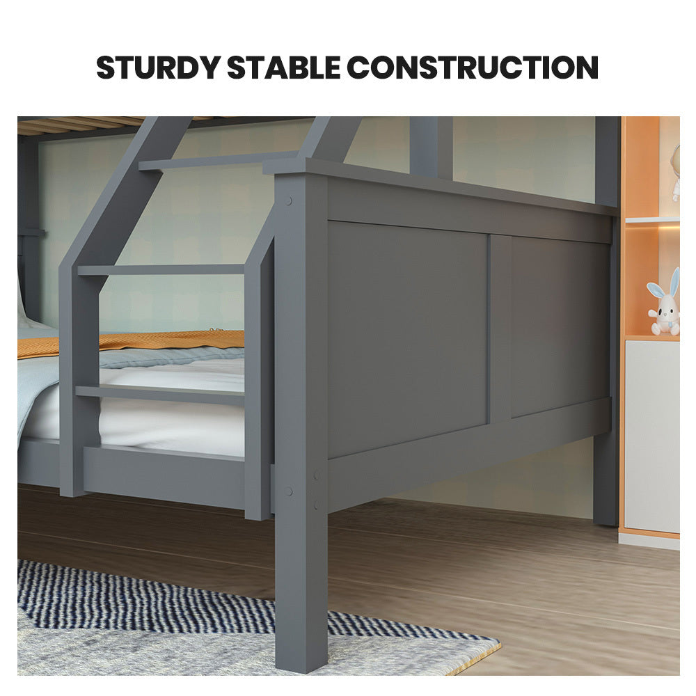 Narni Single Bunk Bed, Grey