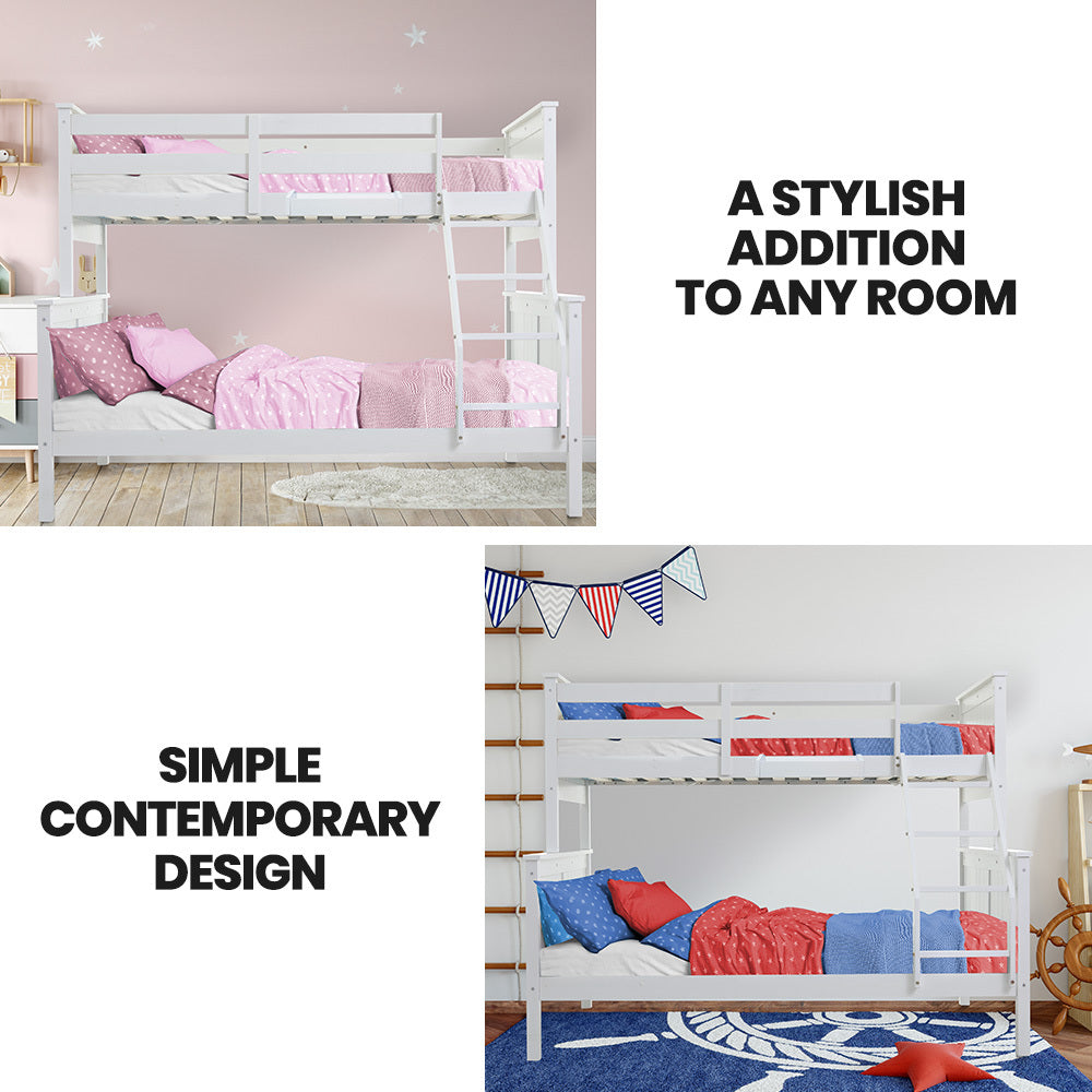 Narni Single Bunk Bed, White