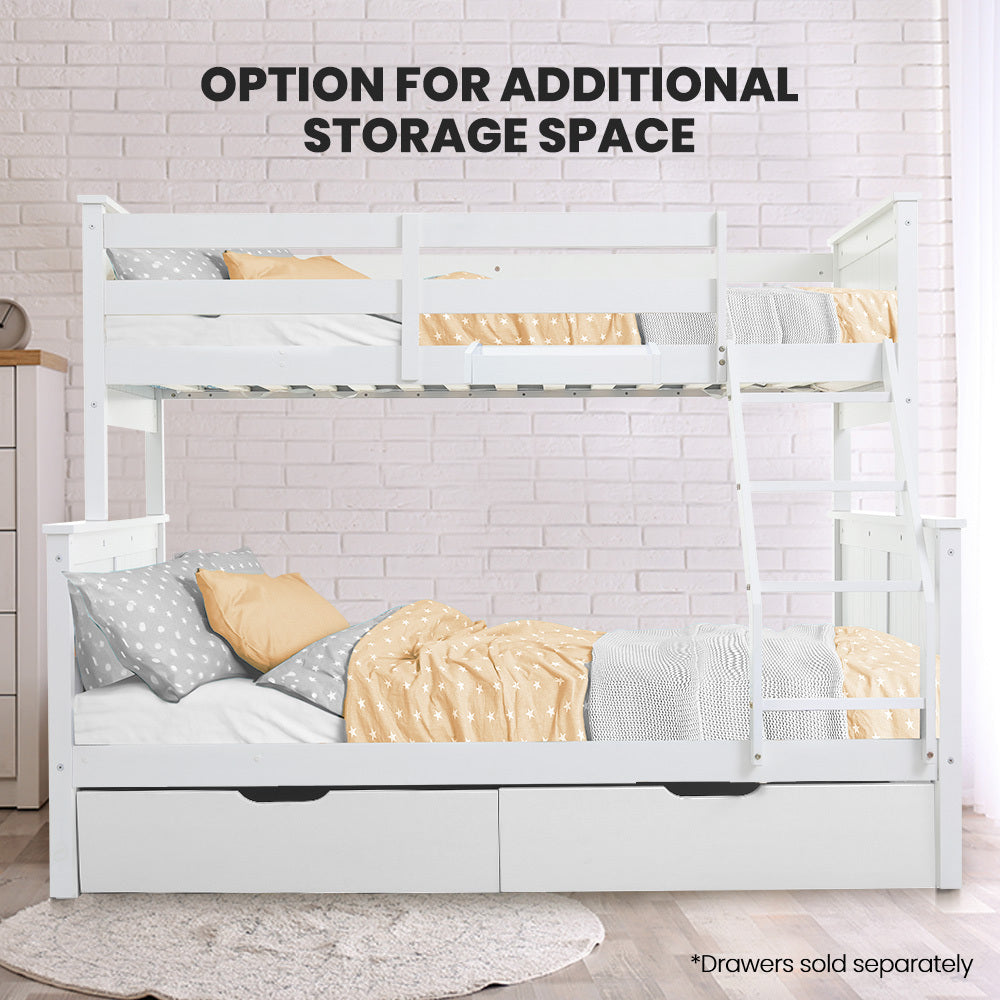 Narni Single Bunk Bed, White