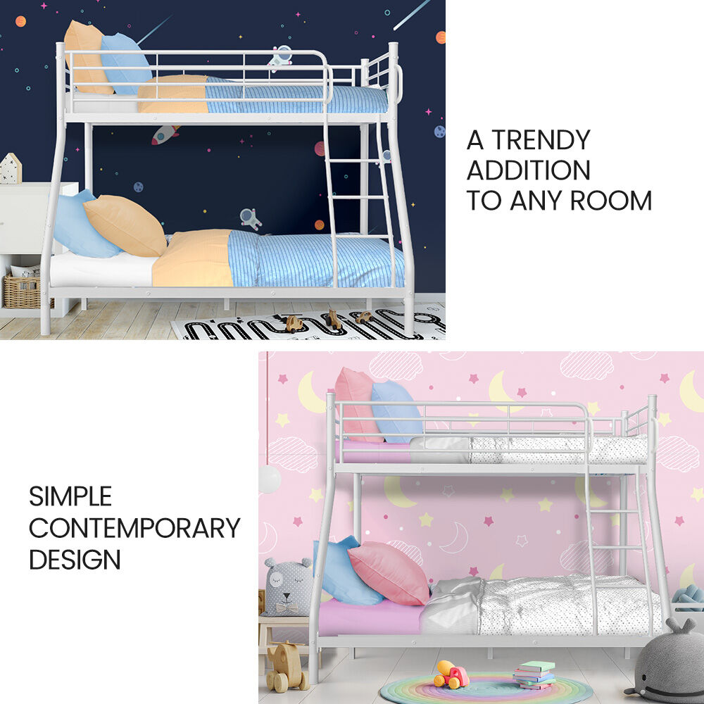Terni Single Bunk Bed, White