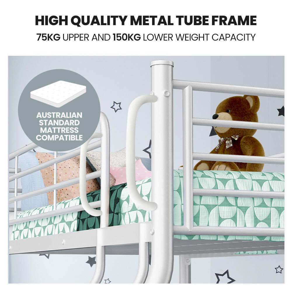 Terni Single Bunk Bed, White