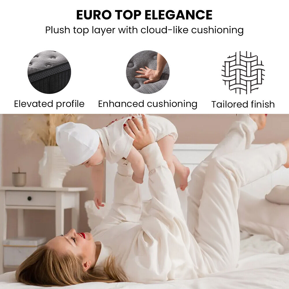 Kingston Slumber Luxury 7-Zone Natural Latex Euro Top Pocket Spring Mattress — Allure Home Collections
