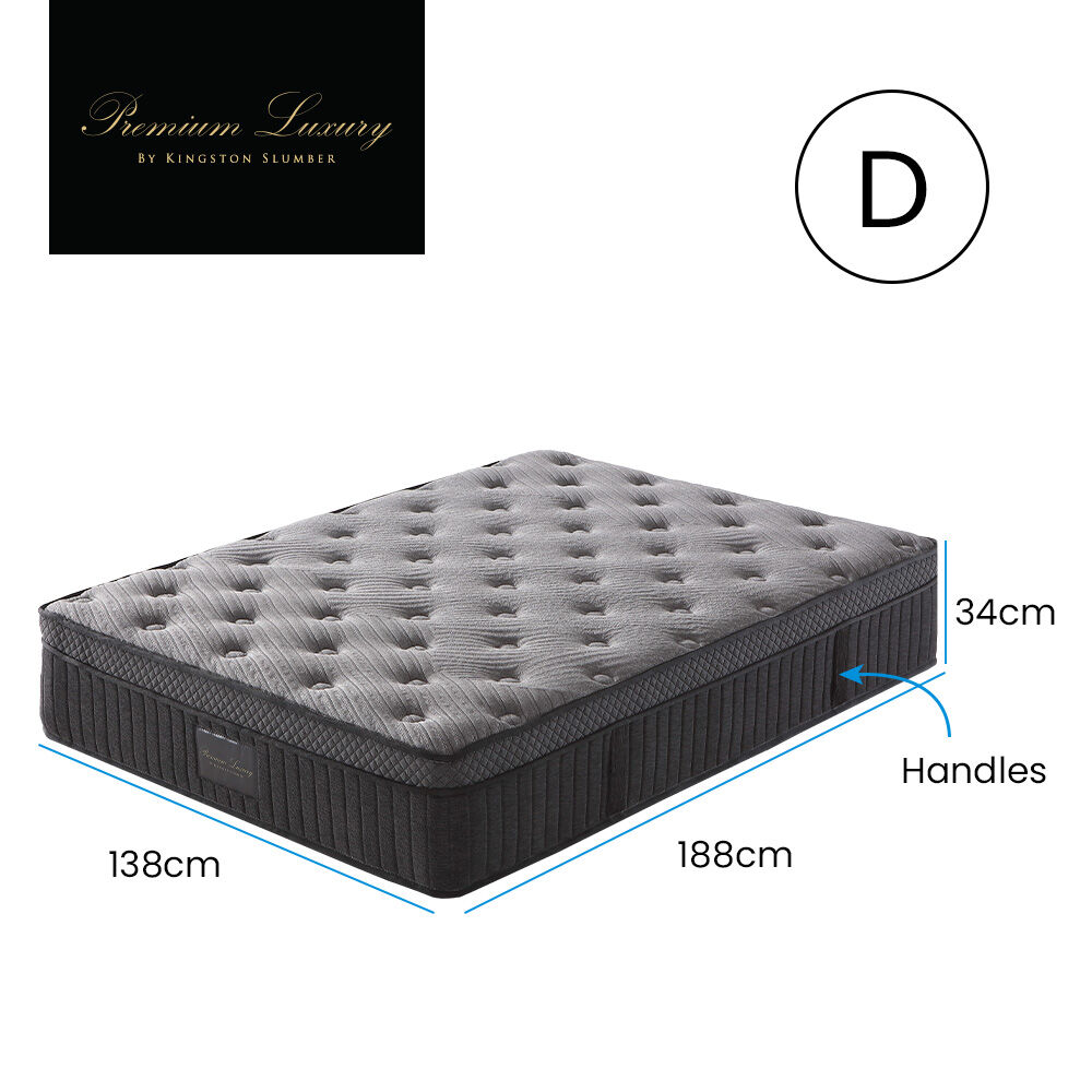Kingston Slumber Luxury 7-Zone Natural Latex Euro Top Pocket Spring Mattress — Allure Home Collections