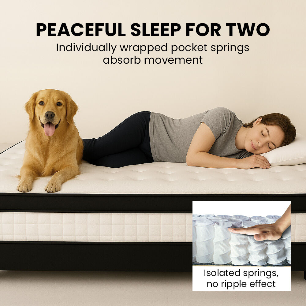 Kingston Slumber RelaxMax 31cm Euro Top 5-Zone Pocket Spring Mattress — OEKO-TEX Knitted — Allure Home Collections