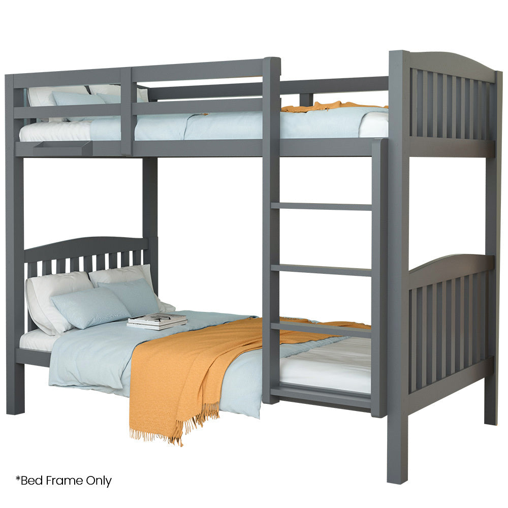 Norcia Grey Single bed frame in a modern bedroom