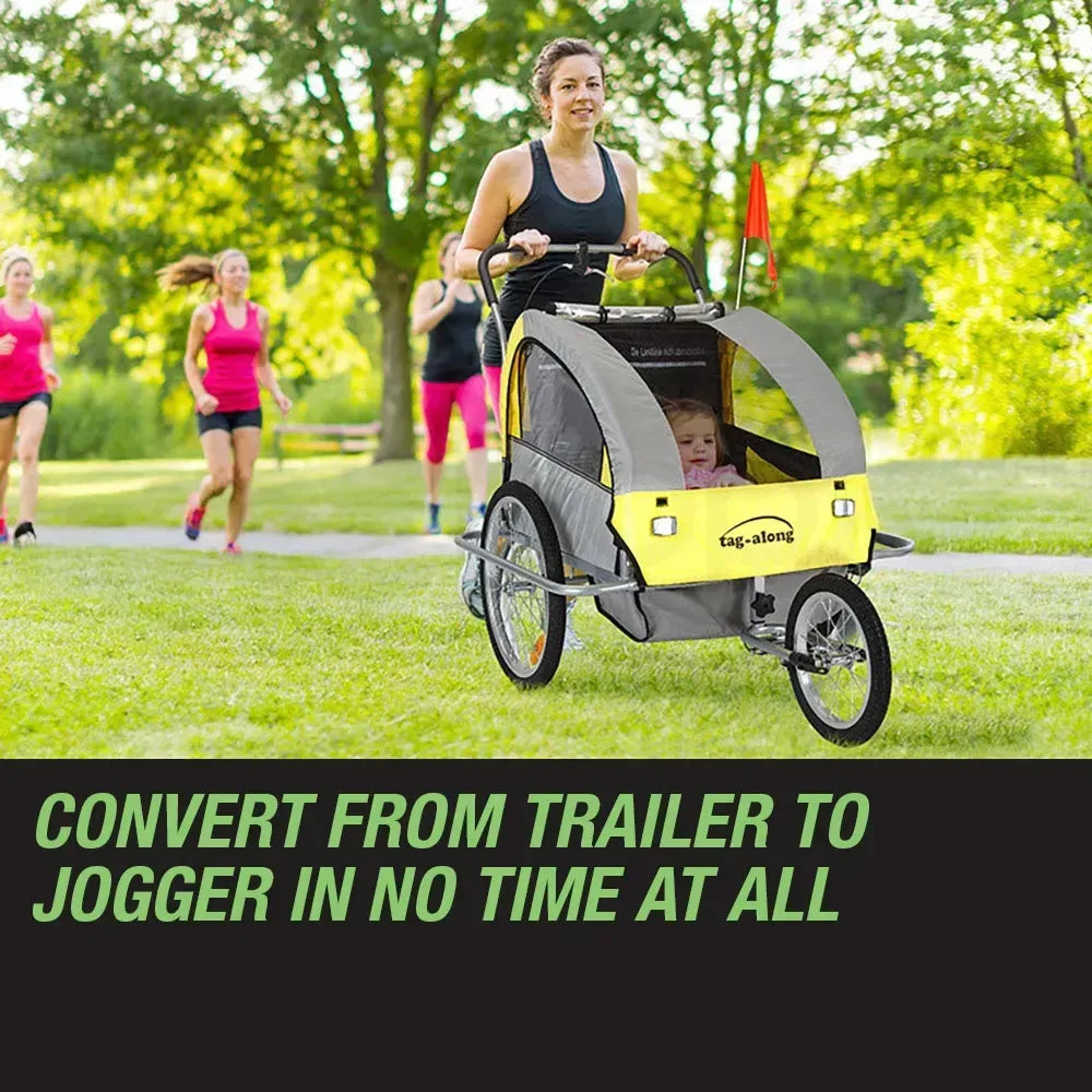 Deinze Convertible Kids Bike Trailer and Jogger