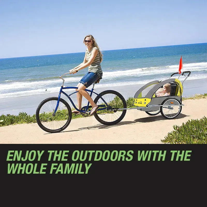 Deinze Convertible Kids Bike Trailer and Jogger