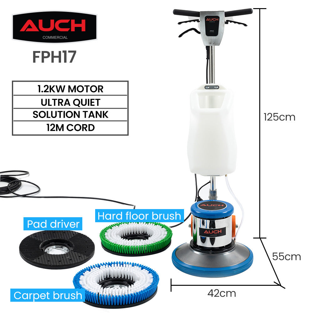 Commercial 17 inch orbital floor scrubber and polisher, view 2