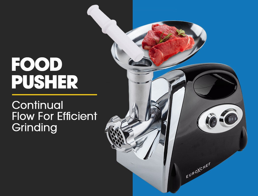 Sausage adapter and kibbe attachment fitted to the electric meat grinder