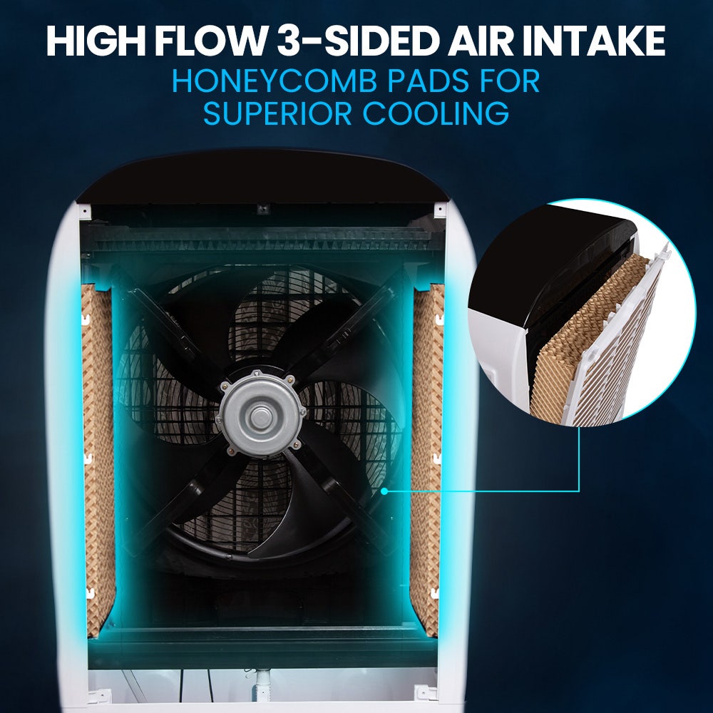 Toblino Evaporative Air Cooler, 450W, 80L, with Remote