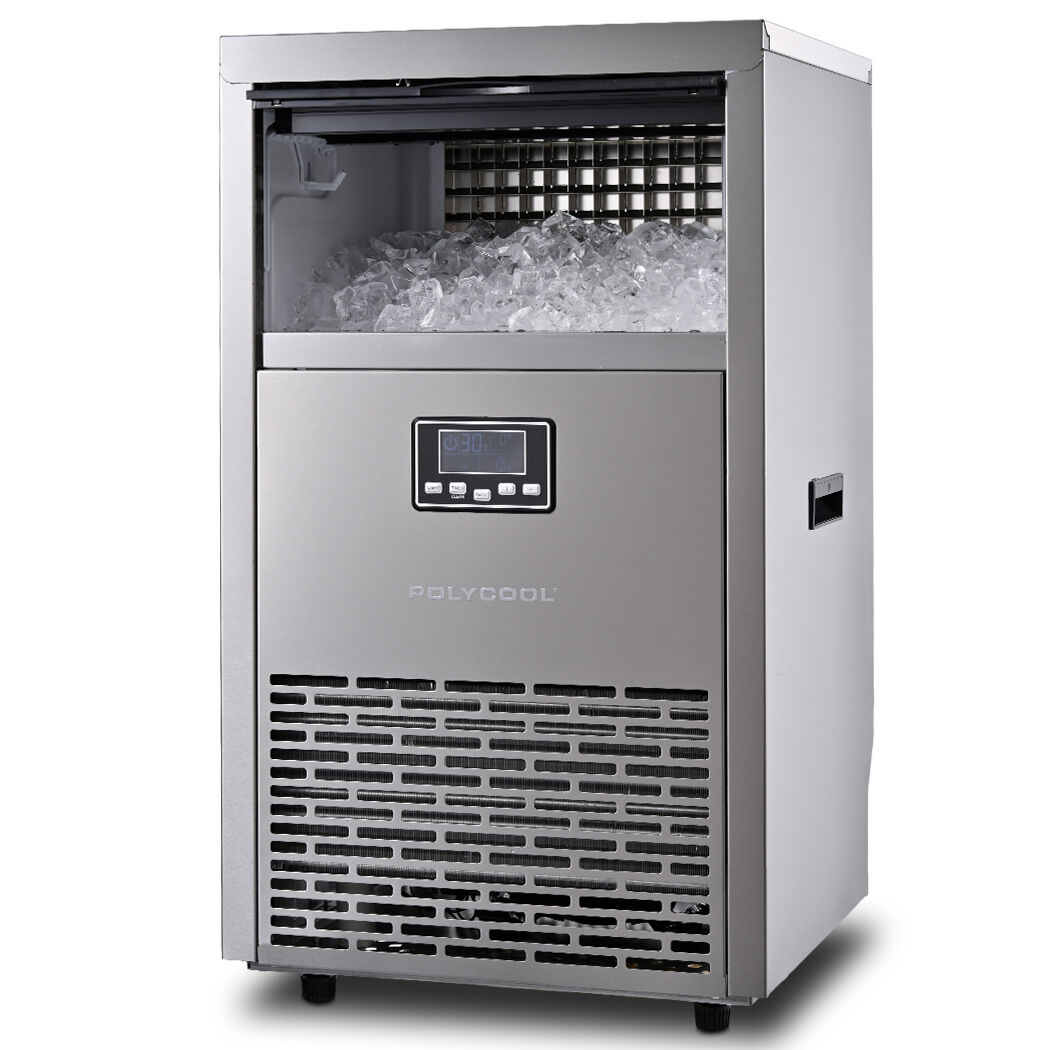 Commercial ice maker producing up to 75 kg of cube ice per day