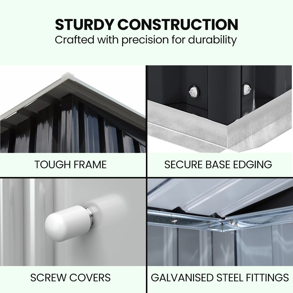 Steel garden shed floor frame base