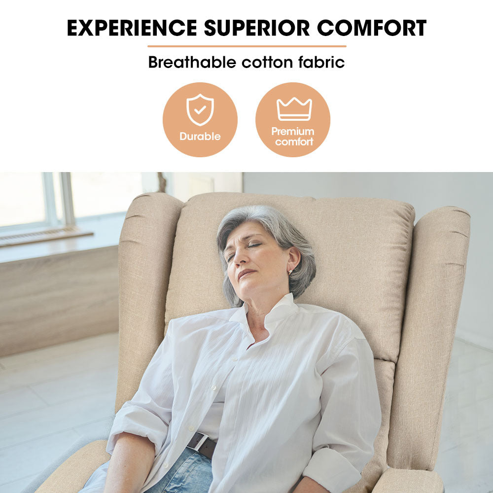 FORTIA Electric Recliner Lift Chair with Massage and Heat
