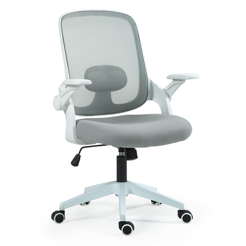Wagin grey mesh office chair with white frame