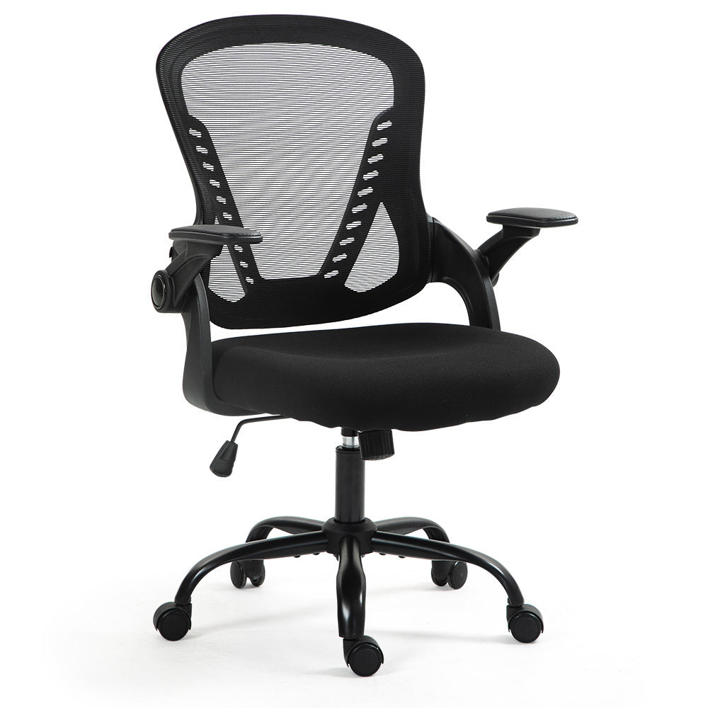 Trigg black ergonomic mesh office chair in a home office