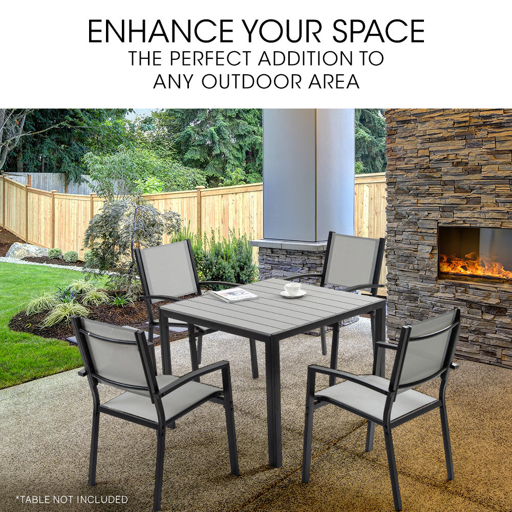 Bodalla Outdoor Dining Chair Black