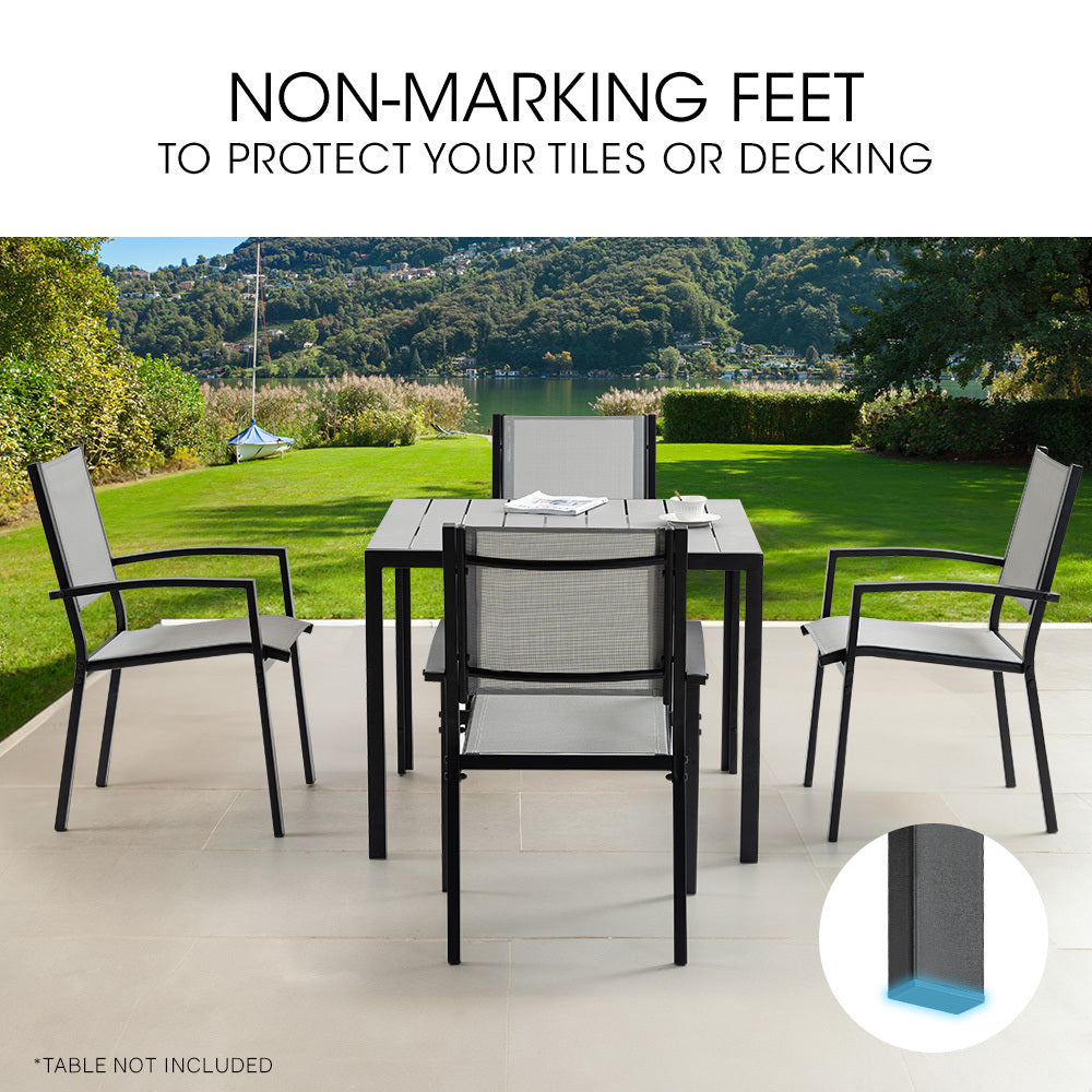 Bodalla Outdoor Dining Chair Black