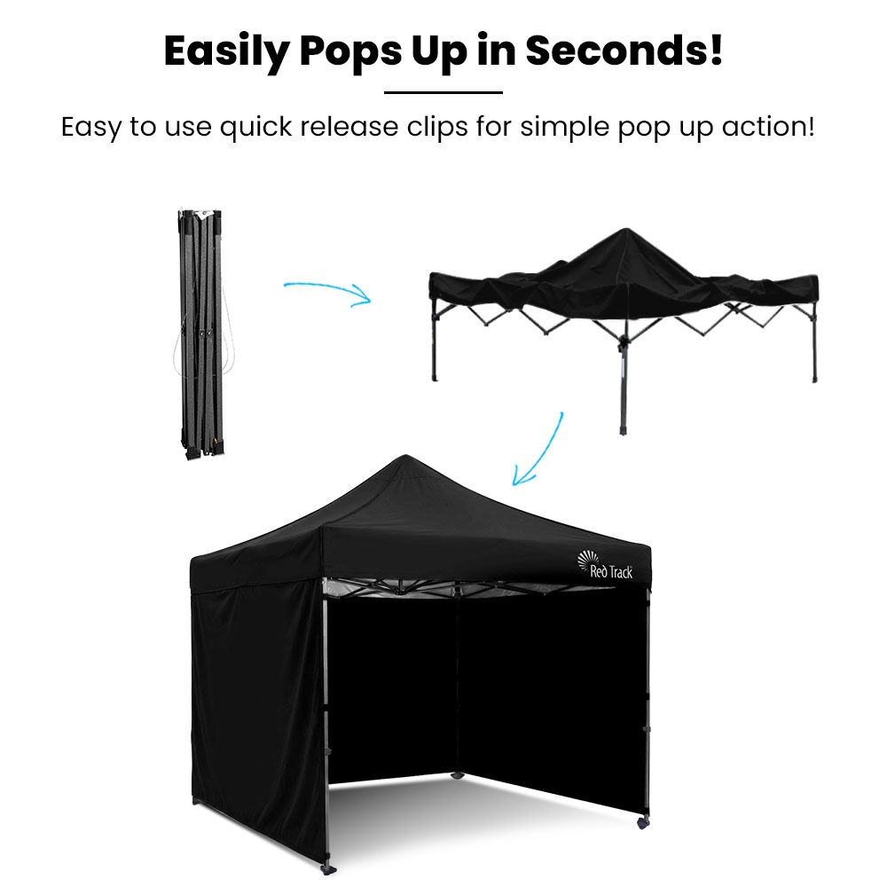 Tent pegs and guy ropes supplied for securing the gazebo