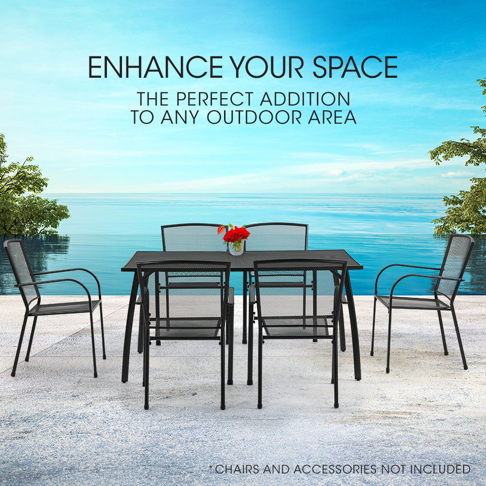 Fortia E-Coated 150x90cm Outdoor Dining Table