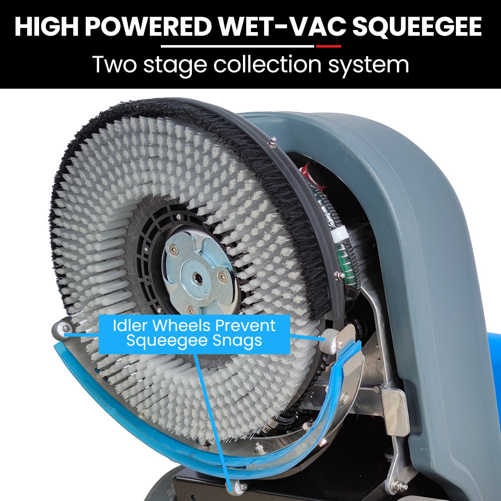 Commercial walk behind floor scrubber and dryer 360mm, view 4