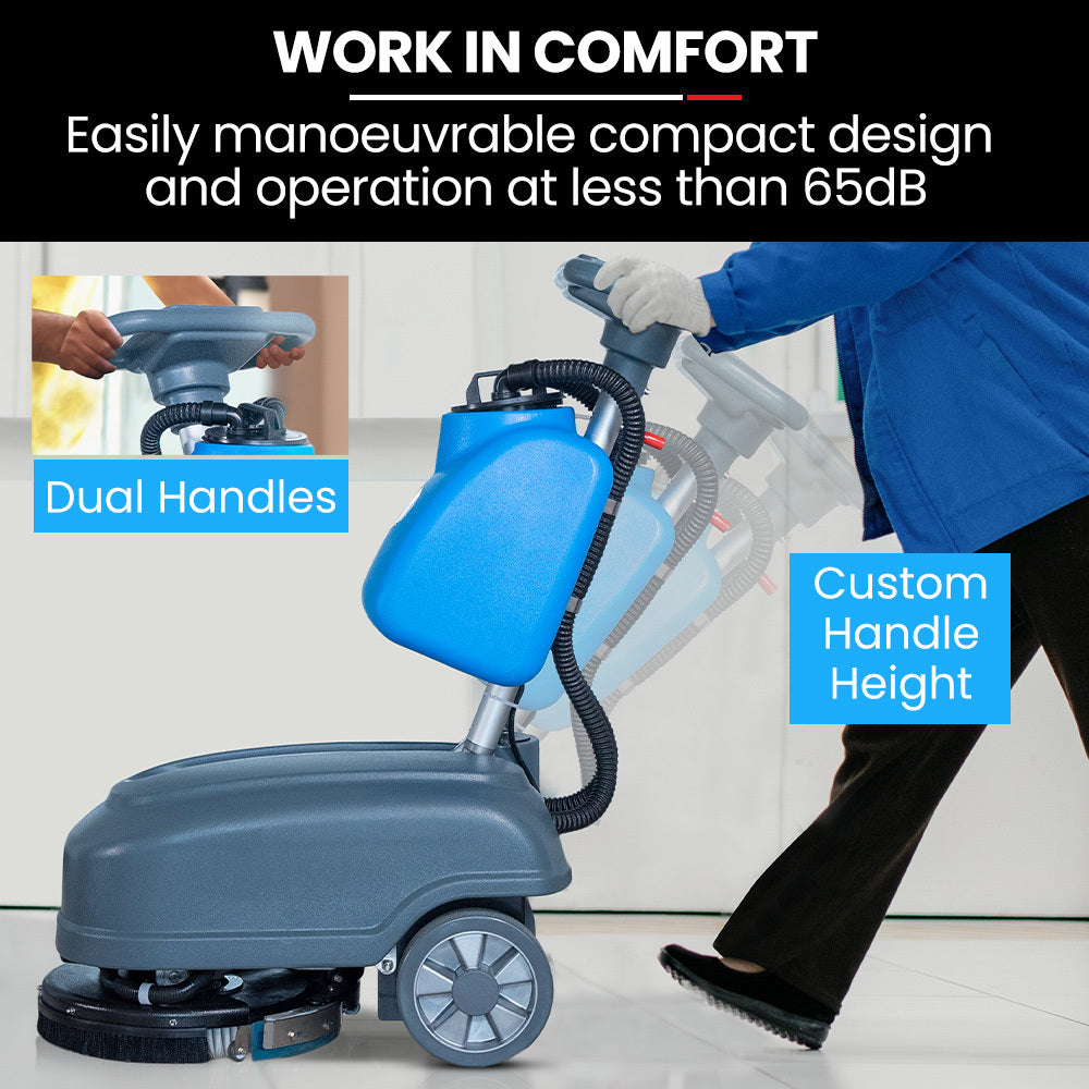 Commercial walk behind floor scrubber and dryer 360mm, view 8