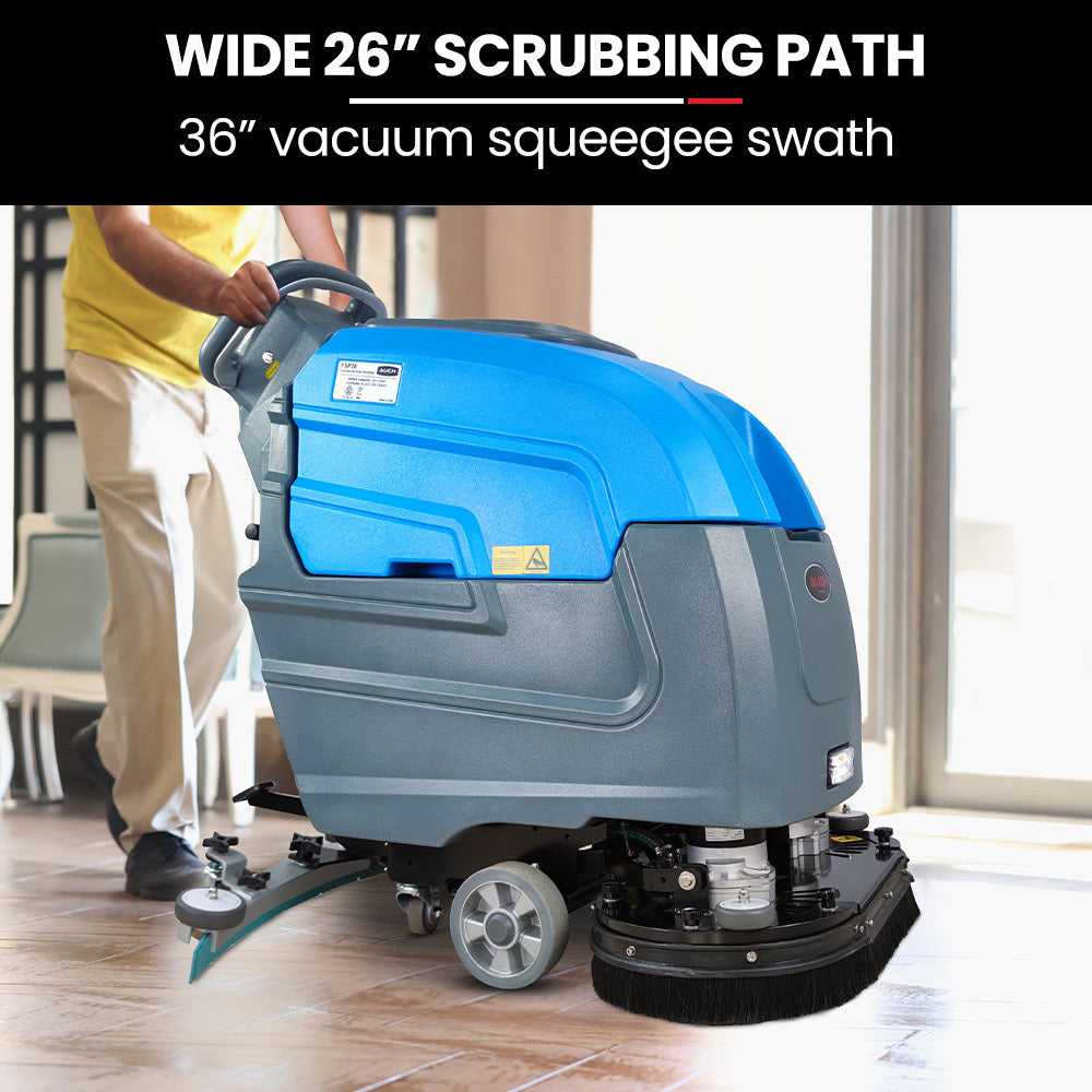 Commercial walk behind floor scrubber and dryer 720mm, view 4