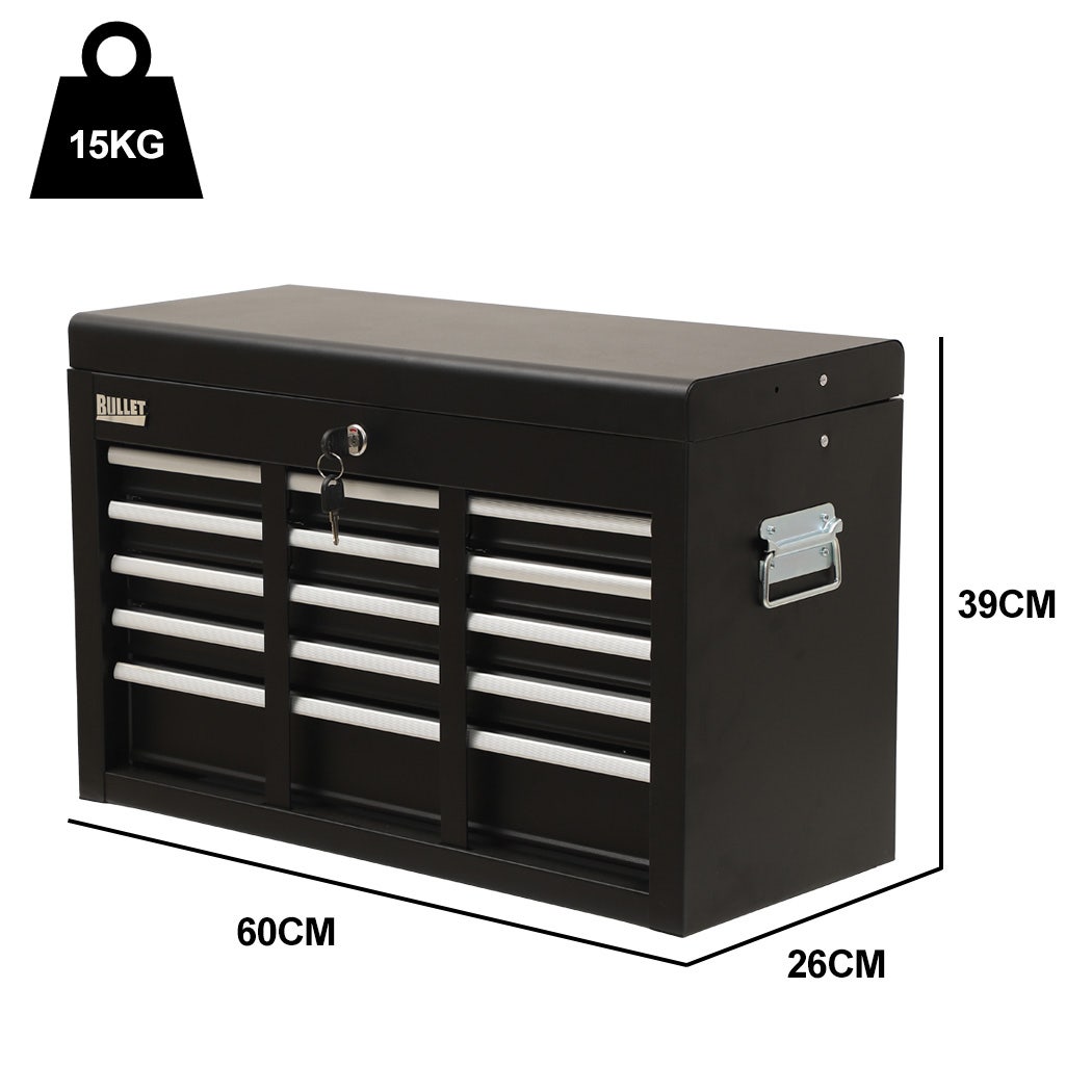9 Drawer Tool Box Chest Black