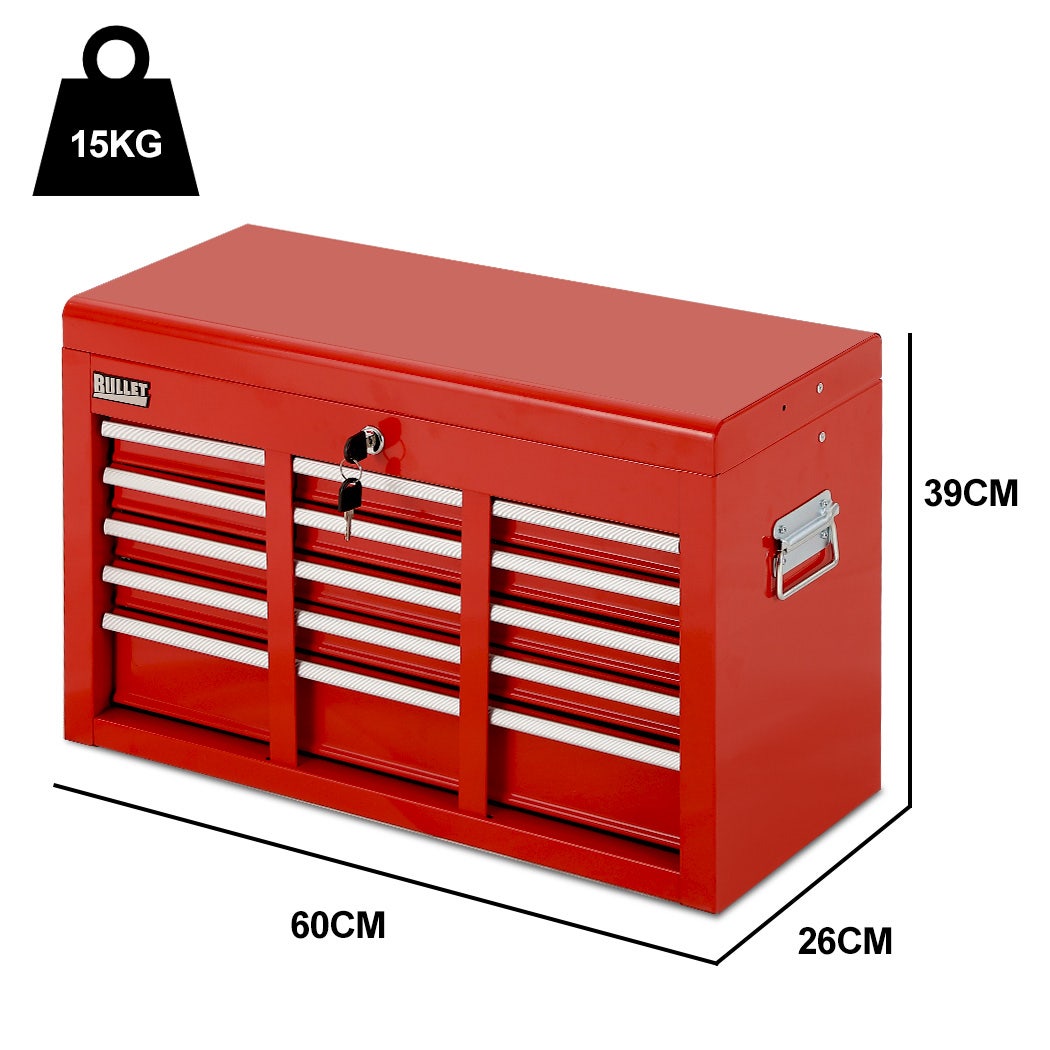 9 Drawer Tool Box Chest Red