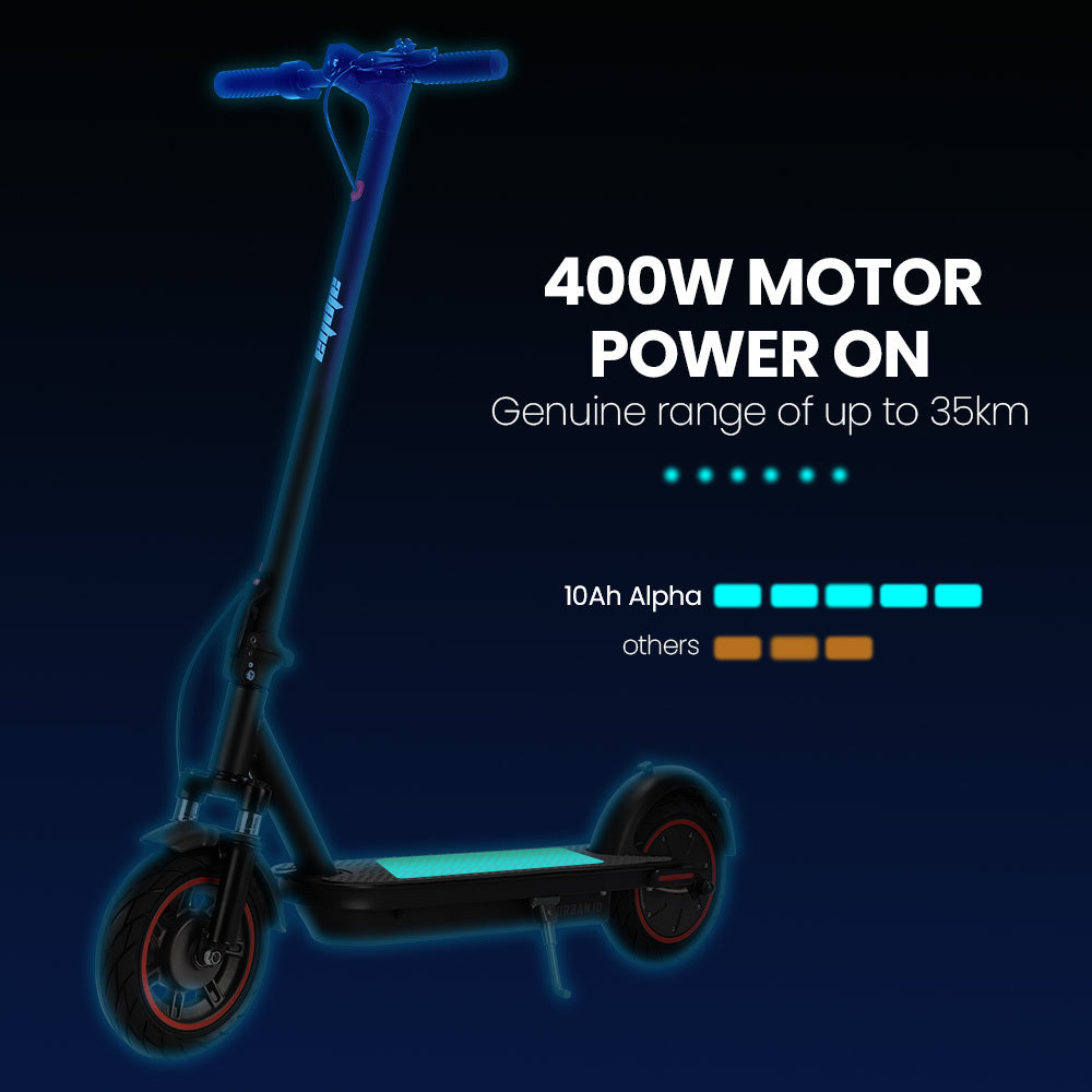 Haarlem Electric Scooter, 350W, 35km Range, Black