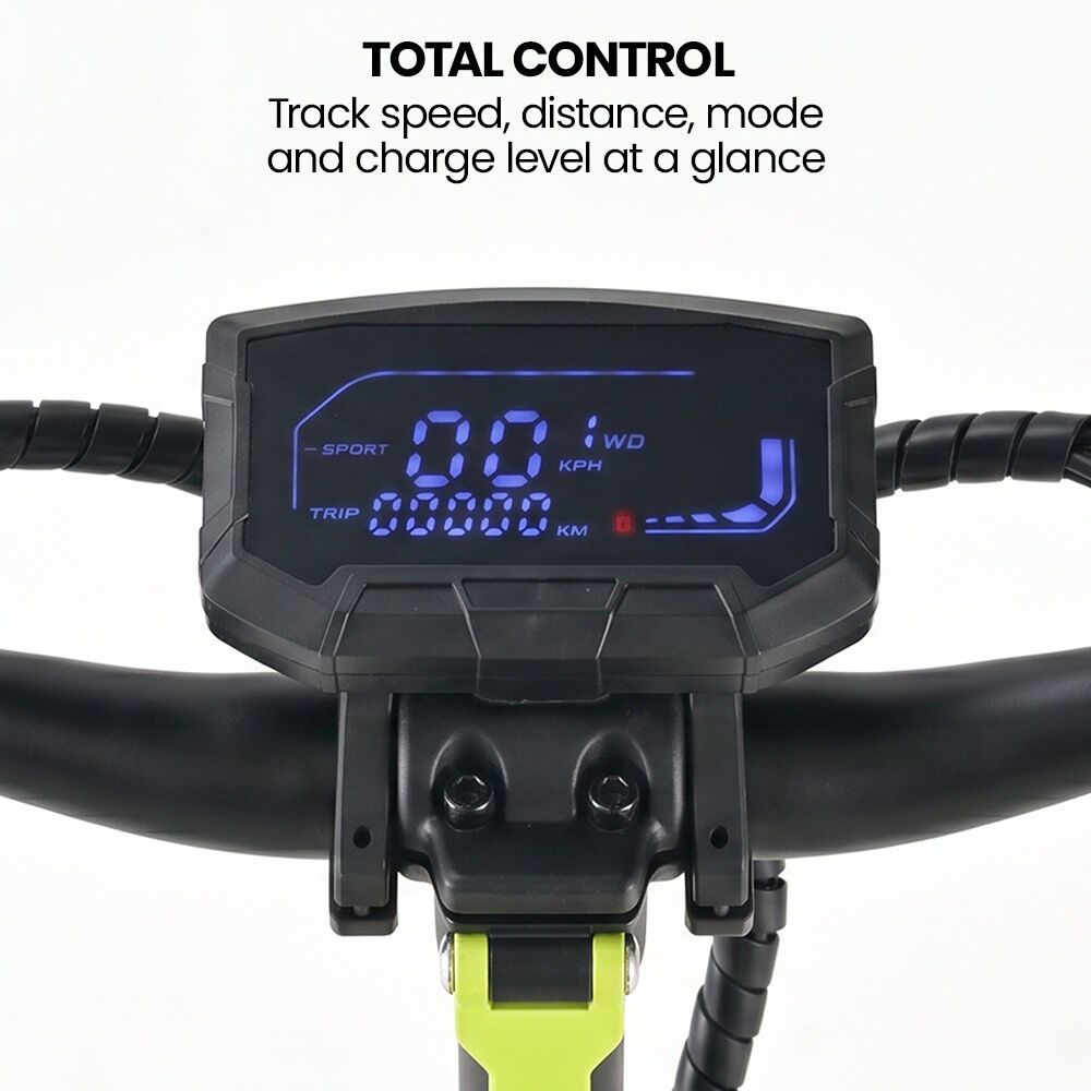 Utrecht Electric Scooter, 500W, 55km Range, Black Green
