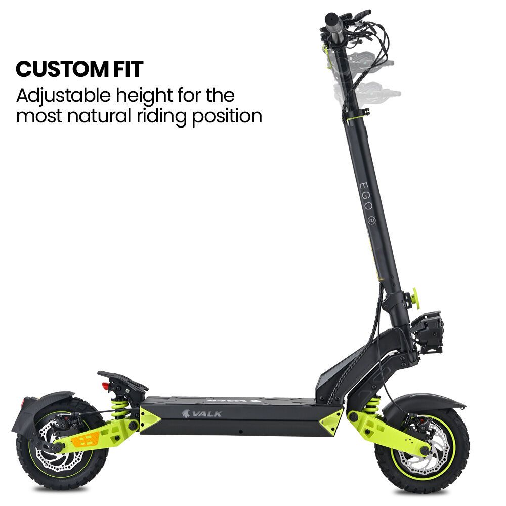 Utrecht Electric Scooter, 500W, 55km Range, Black Green