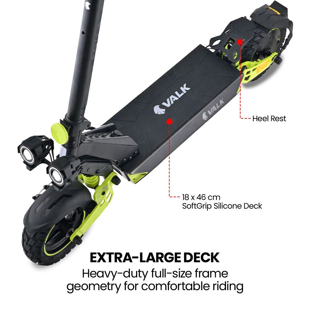 Utrecht Electric Scooter, 500W, 55km Range, Black Green