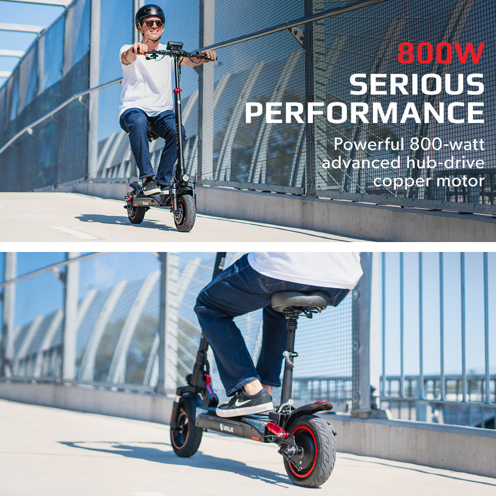 Eindhoven Electric Scooter, 800W, 50km Range, Silver Black