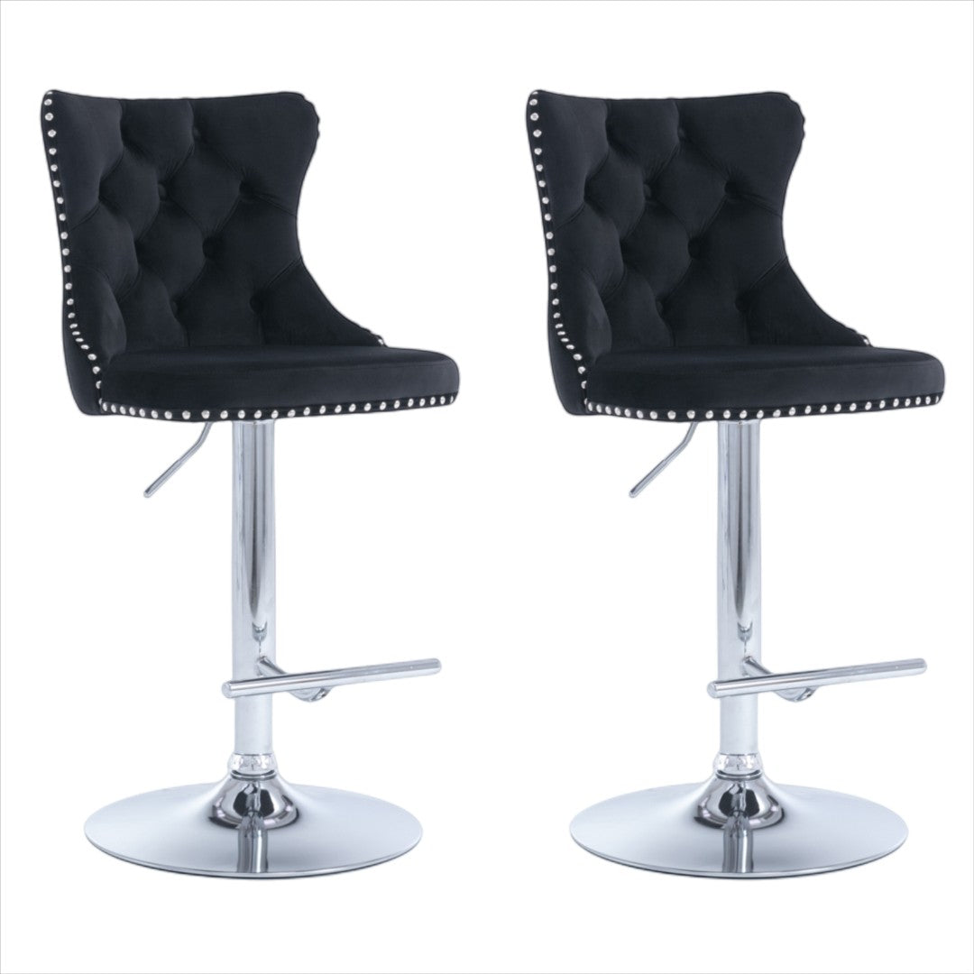 Boneo black bar stool in a modern Australian kitchen view 2