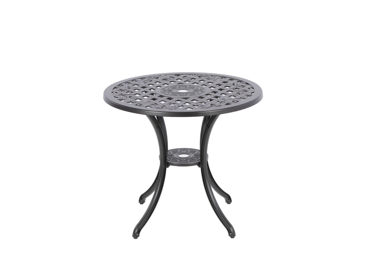 Aldinga Aluminium Outdoor Dining Table, Black 79cm