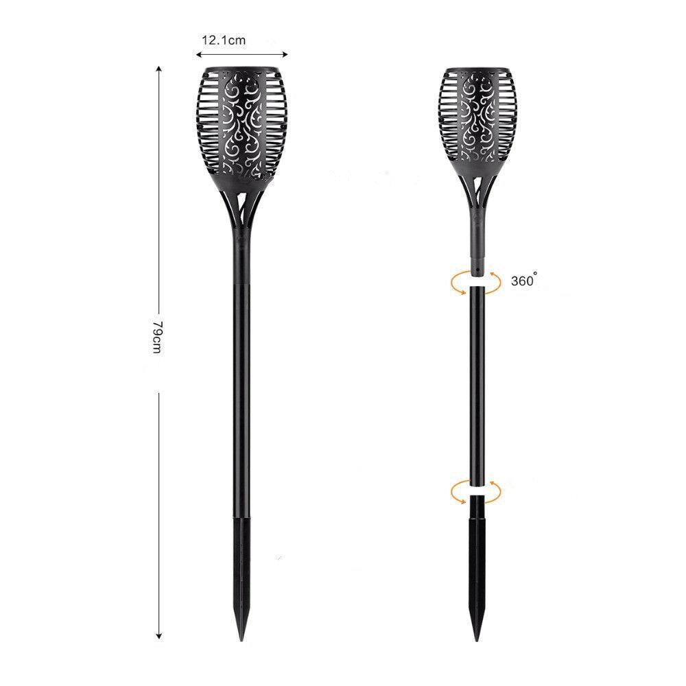 Galatone Solar Garden Torch Light, 51 LED, Flame Effect