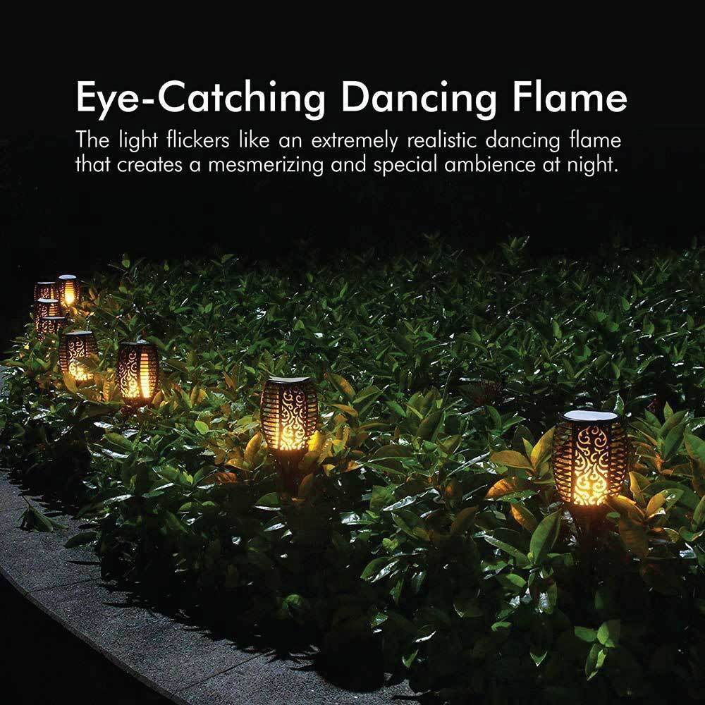 Galatone Solar Garden Torch Light, 51 LED, Flame Effect