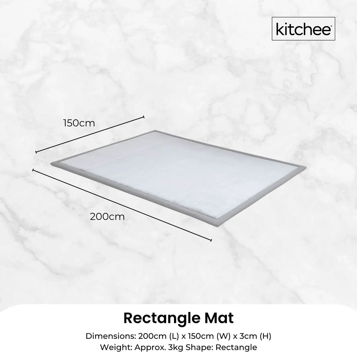 Tatami Style Padded Foam Floor Mat Grey 150 x 200cm, view 5