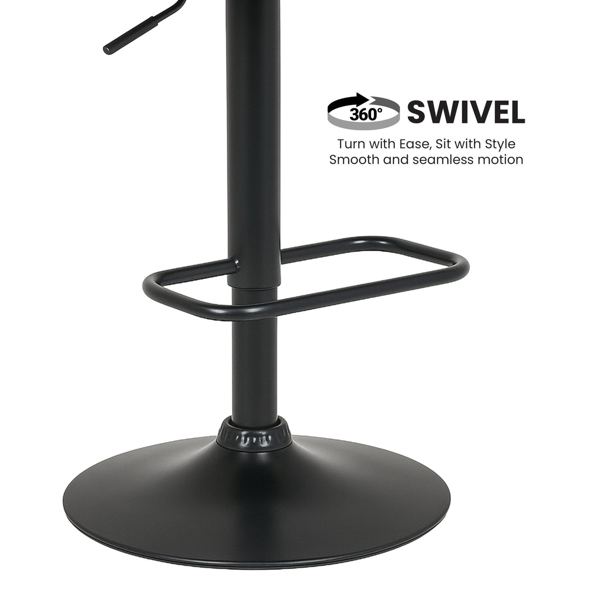 Sarantino walnut bentwood bar stool in styled kitchen setting — Allure Home Collections