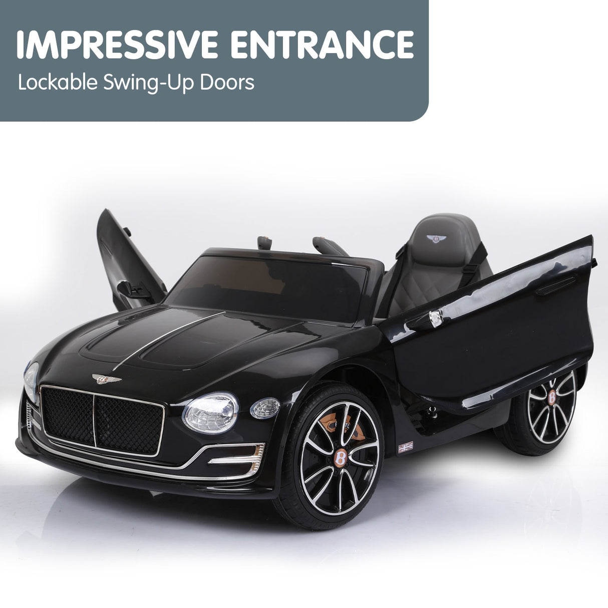 Thornton Kids Ride On Car, 12V Electric, Black