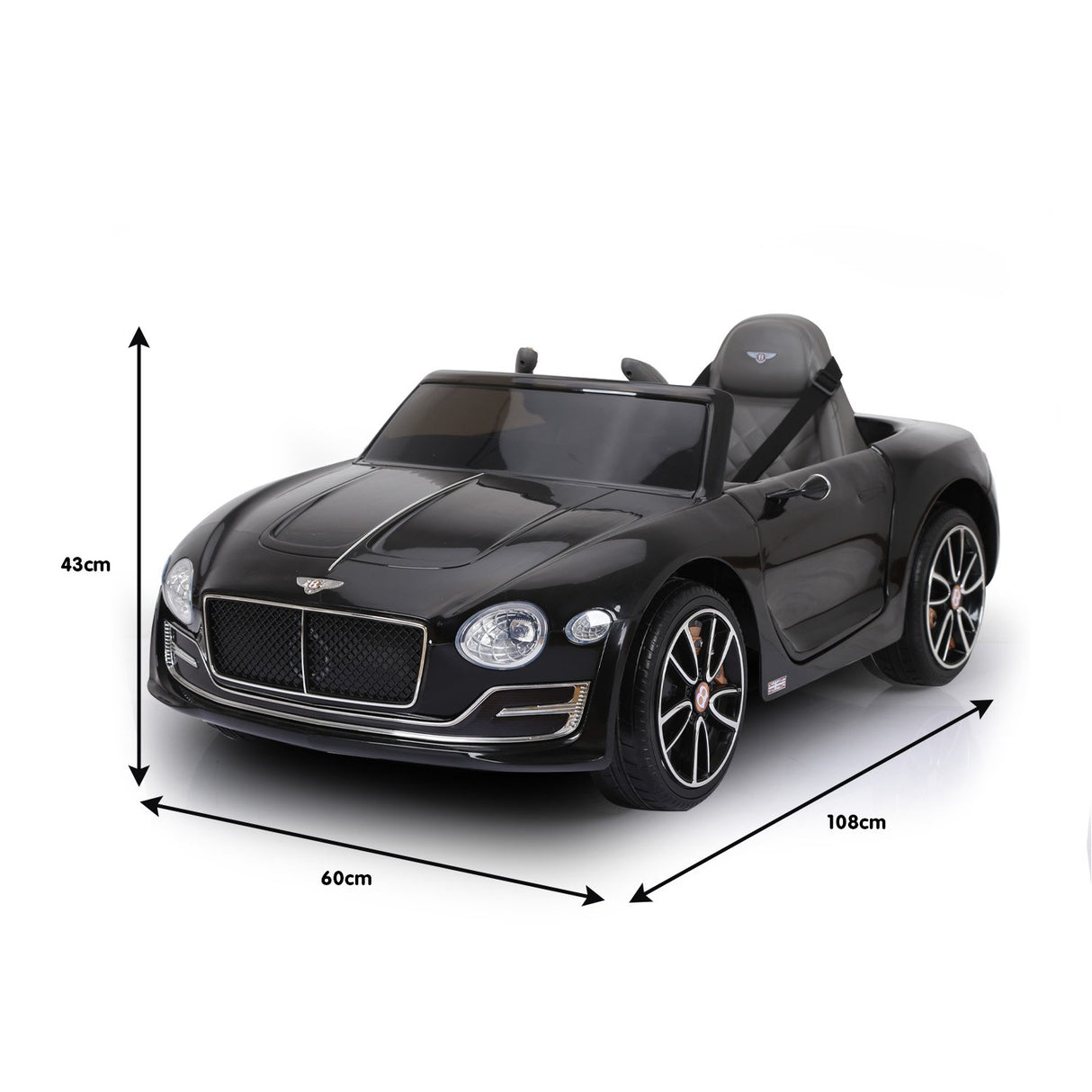 Thornton Kids Ride On Car, 12V Electric, Black