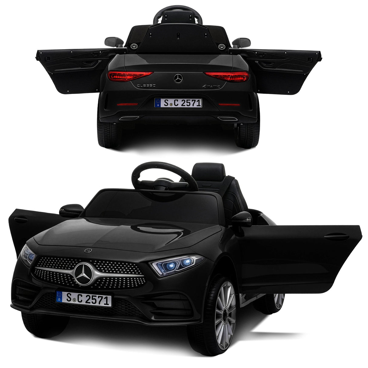 Snetterton Kids Ride On Car, 12V Electric, Black