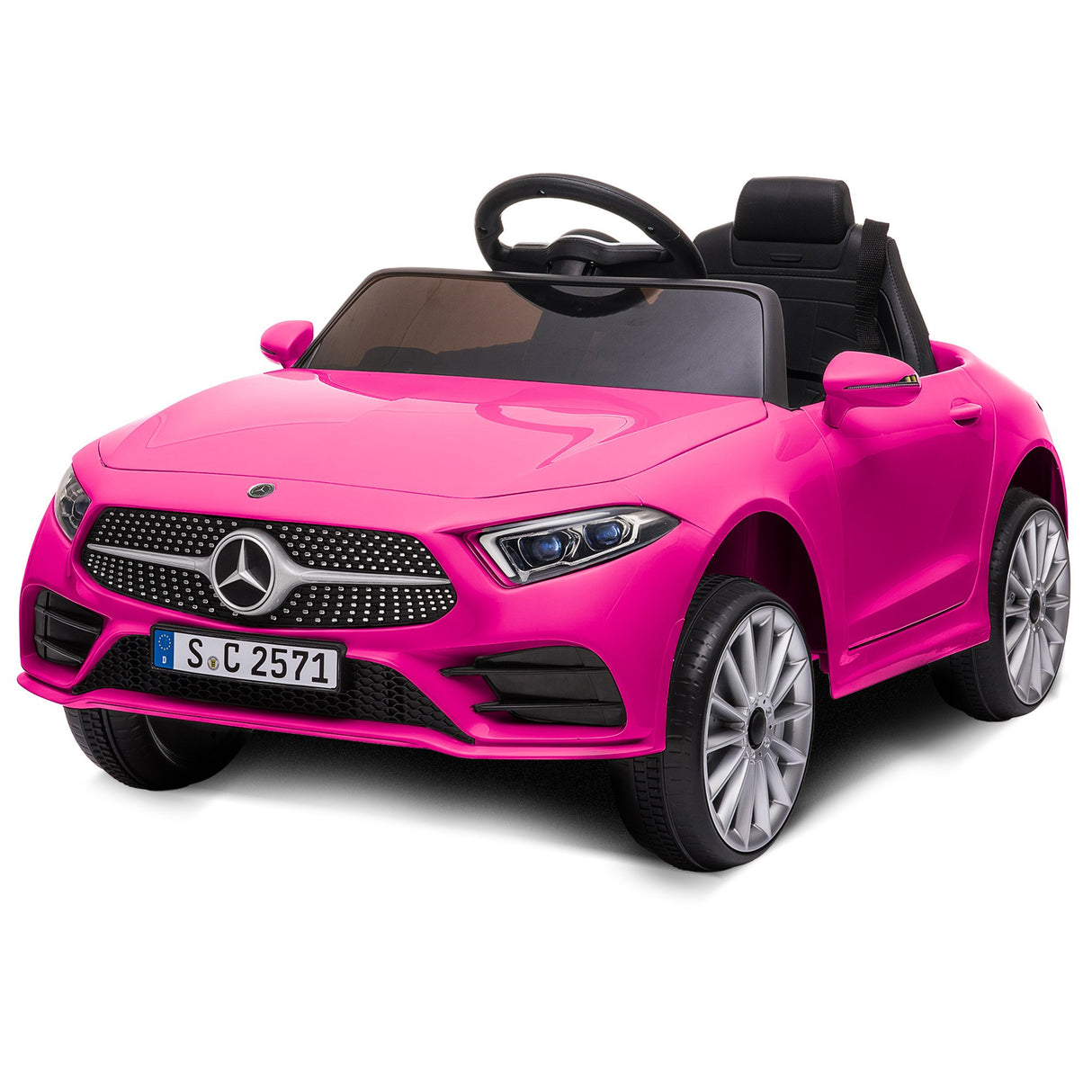 Snetterton Kids Ride On Car, 12V Electric, Pink